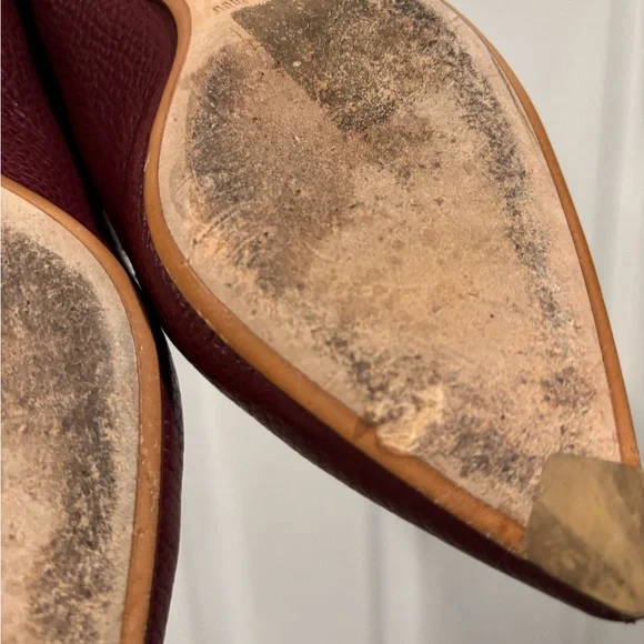 Nicholas Kirkwood Beya Burgundy Flats Women’s Size EU 36 - Picture 6 of 7